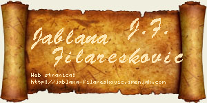 Jablana Filaresković vizit kartica